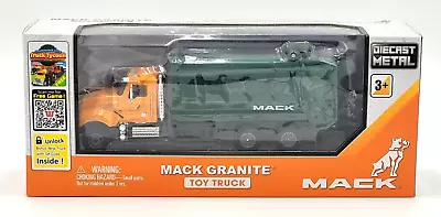 Wonderlanes Mack Granite Diecast Yellow Garbage Truck 1:50 Scale • $29.95