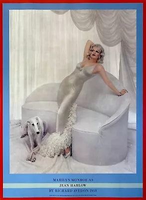 Richard Avedon Photographer / Marilyn Monroe As Jean Harlow Poster 28 X 23  • $100