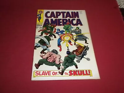 BX1 Captain America #104 Marvel 1968 Comic 5.5 Silver Age MORE CAP IN STORE! • $25.97