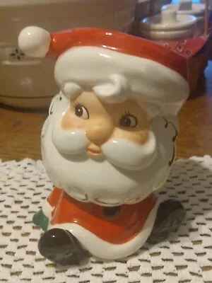 Vintage 1950s Christmas Santa Planter Head Vase Parma Japan NICE • $30