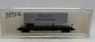 N Scale Atlas #3778 Nickel Plate Road Flat Car & Piggyback Trailer NKP #2785 • $12