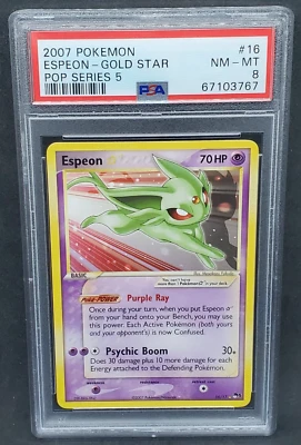 $4449.95 • Buy Pokemon PSA 8 NM-MT Espeon Gold Star 16/17 POP Series 5 2007