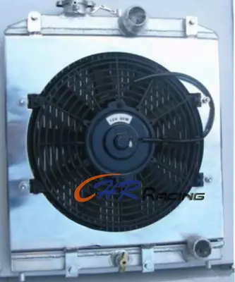 3 Row Alloy Radiator+Shroud+Fan For Honda Civic/DEL SOL EK EG B16 B18 1992-00 MT • $155