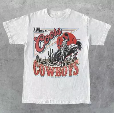 Coors Western Cowboy T-Shirt - Vintage 90’s Western Shirt (Sz Large) • $49.99