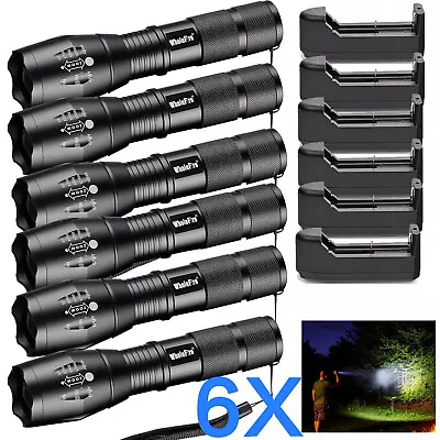 900000Lumens Super Bright LED Tactical Flashlight High Powered Zoom Torch Lamp • $11.99