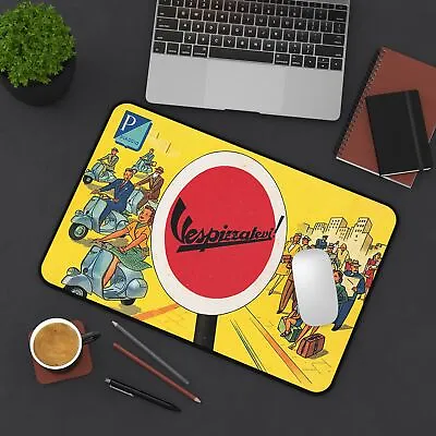 Vespa - Scooter Retro Vintage Design - High Quality Desk Mat Mouse Pad • $29.99