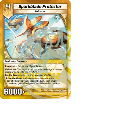 Kaijudo X1 SPARKBLADE PROTECTOR Foil League 2012 Promo P12 Y1PRM - DUEL MASTERS • $2