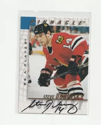 1998 Pinnacle Steve Dubinsky Autograph Be A Player Chicago Blackhawks E126 • $5.99