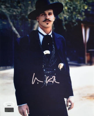 $159 • Buy Val Kilmer Autographed Tombstone 8x10 Looking Photo -JSA *Silver