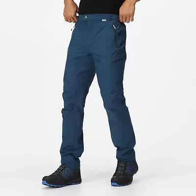 Regatta Men's Highton Trousers Water-Repellent Walking Trousers - Dark Blue • £20.95