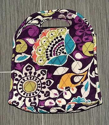 Vera Bradley Magenta Purple Flower Insulated Lunch Bag Tote Cooler • $14.99