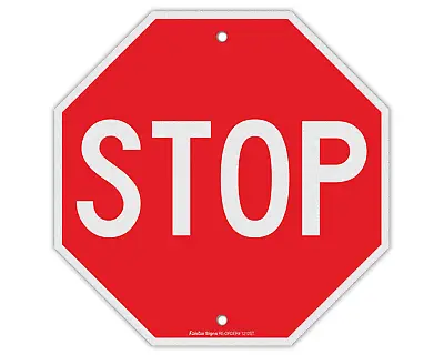 Stop Sign Street Slow Warning Reflective Signs 12 X 12 Inches Octagon.040 Rust • $12.69