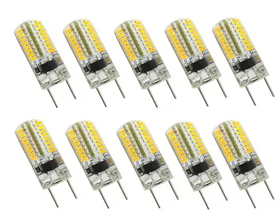 10pcs G8 T4 64 3014 LED Light Bulb Silicone Dimmable Lamp 110V Warm White #X • $17.47