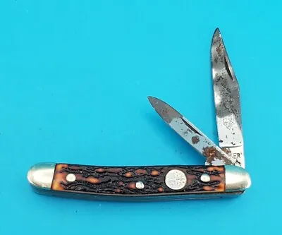 VINTAGE Boker Tree Brand 8248 Pocket Knife 2 Blade - USA • $42.49