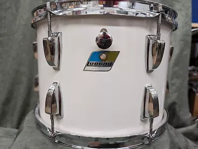 Vintage 1970's Ludwig Classic 9 X 13 Rack Mount Tom Drum White Cortex USA 6 Ply  • $169.99