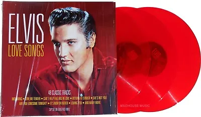 £29.95 • Buy ELVIS PRESLEY LP X 3 Love Songs RED Vinyl Triple Album 48 Tracks NEW SEALED