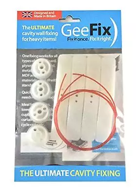 GeeFix Plasterboard Cavity Wall Fixings Hollow Wall Anchors Heavy Duty (Pack Of • £9.74