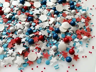 £3.25 • Buy Captain America Cupcake Sprinkles Mix Cake Toppers Decoration Superhero Birthday