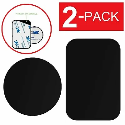 2-Pack Replacement Mount Metal Adhesive Plate For Magnetic Phone Car Holder • $2.89