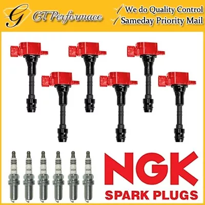 Performance Ignition Coil & NGK Spark Plug 6PCS For Altima Maxima Murano Quest • $159.99