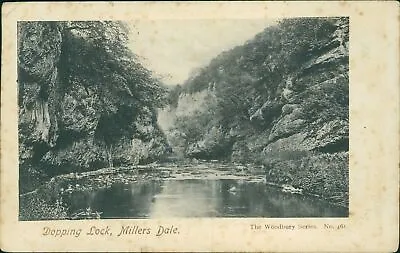 Millers Dale Dopping Lock Woodbury Series 461 1905 Postmark  • £5.60