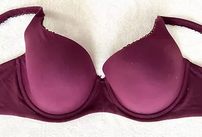 Victoria's Secret Body By Victoria Dark Purple Underwire Lined Demi Bra Size 38d • $4.99