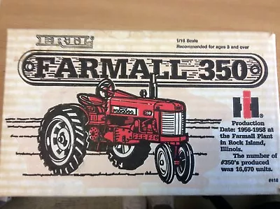 VINTAGE ERTL FARMALL MODEL 350 TRACTOR In BOX 1/16 SCALE • $45