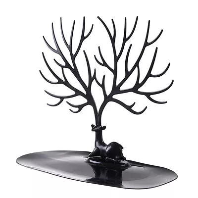 Jewelry Display Stand Earring Necklace Ring Hanger Tray Tree Storage Rack Holder • $6.56