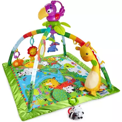 Fisher Price Rainforest Gym Baby Play Mat With Music And Lights Suitable Birth + • £79.99