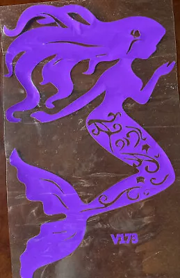 NEW 27” X 17” Purple Mermaid Wall / Tile / Glass / Furniture Decor Vinyl Decal • $29.99