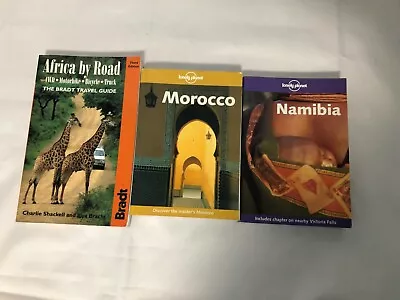 £9.99 • Buy 3x Africa Travel Books Lonely Planet Morocco Namibia Bradt Africa By Road
