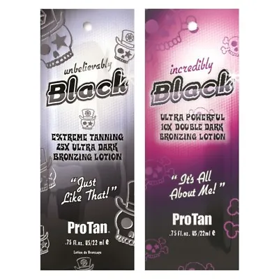 £5.99 • Buy Pro Tan INCREDIBLY & UNBELIEVABLY BLACK  Sunbed Tanning Lotion Cream Sachets
