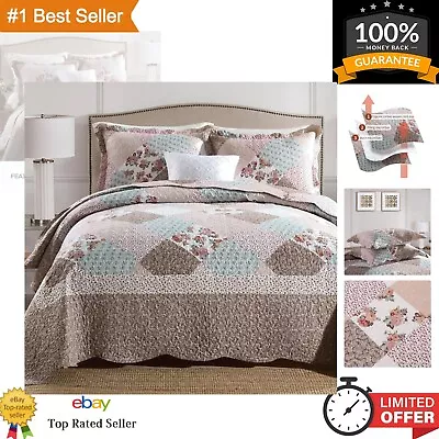 Quilts Queen Quilt Set With Pillow Shams Lightweight Reversible Bedspread For... • $48.11