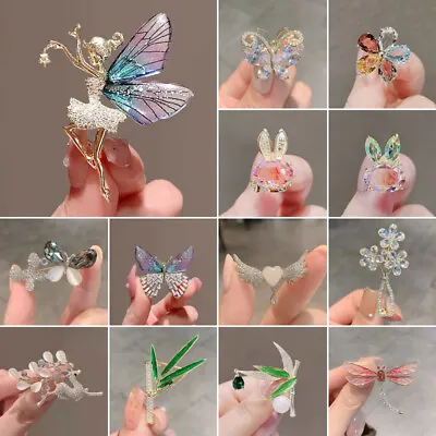 £4.02 • Buy Fashion Butterfly Flower Crystal Brooch Pin Women Costume Jewellery Xams Gift