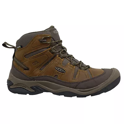 KEEN Circadia Mid Waterproof Mens Leather Hiking Boots Brown Pick Size • $82.90