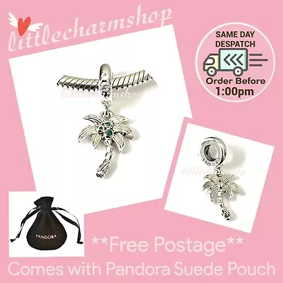$44.10 • Buy NEW Authentic PANDORA Palm Tree & Coconuts Dangle Charm -799438C01 RETIRED