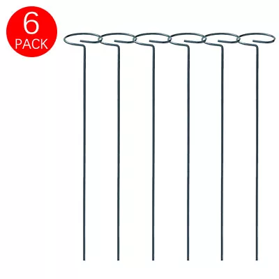 12X Plant Bow Stand Stake Strong Round Garden For Peonies Flower Support Metal • £6.99