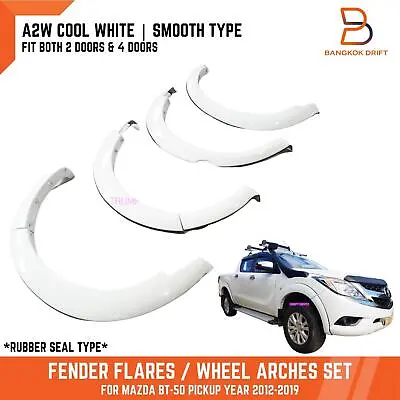 A2W Cool White FENDER FLARES FLARE WHEEL ARCH For MAZDA BT-50 Pickup 2012-2018 • $505.95