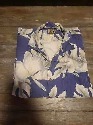 VTG Tommy Bahama Silk Xl Floral Pattern Extra Large Short Sleeve Button Up Shirt • $24.99