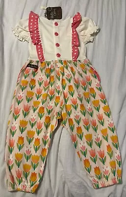 NWT Matilda Jane Let's Go Together Tiny Tulip Romper Size 12/18 Months • $34.99