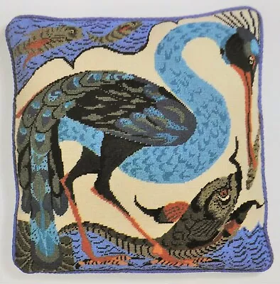 EHRMAN Rare BIRD CATCHING A FISH By Neil McCALLUM TAPESTRY NEEDLEPOINT KIT • £95