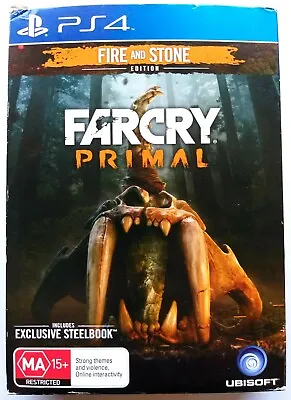 Farcry Primal Fire & Stone Edition Steelbook G2 | Sony Playstation 4 PS4 Far Cry • $59.99