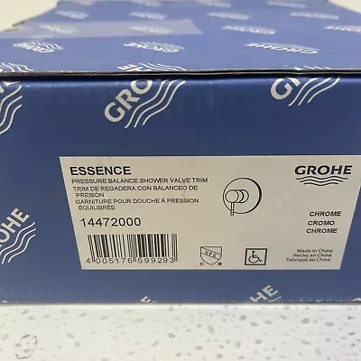 GROHE 14472000 Essence Shower Valve Trim Kit With Cartridge Starlight Chrome • $99.99