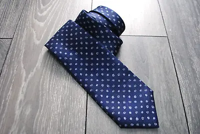 Bvlgari Bulgari Davide Pizzigoni Blue 100 Silk Tie Made In Italy Luxury Necktie • $49.99