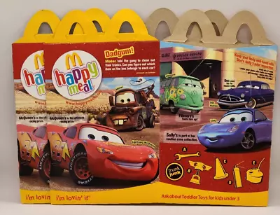 ORIGINAL Vintage 2006 McDonald's Disney Pixar Cars Happy Meal Box  • $5