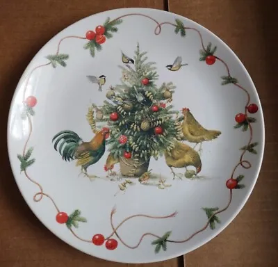 Marjolein Bastin Christmas Plate 1995 With Birds And Chickens • $12.99