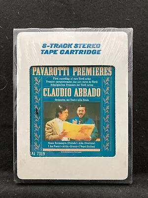 Pavarotti Premieres Verdi Claudio Abbado (CBS Masterworks 8-Track) NEW SEALED • $10.99