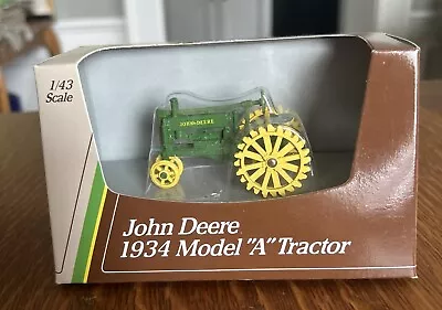 Ertl John Deere 1934 Model A On Steel Wheels Tractor 1:43 Scale New In Box • $9.99