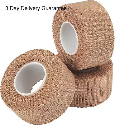 3 Rolls HypaBand Roll Plaster Extra Sticky Elastic Fabric Strapping 2.5cm X 4.5. • £7.69