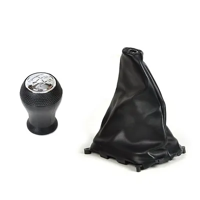 Hot Black 5 Speed Gear Shift Knob + Gaiter Boot Fit For Mazda Protege 323 98-03 • $13.76